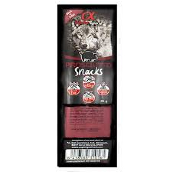 Alpha Spirit (Альфа Спирит) Dog All Breeds Snacks Prosciutto Pork - Полувлажное лакомство для собак любого возраста всех пород кубики прошутто с мясом свинины 35 г