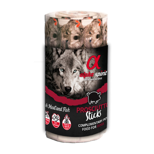 Alpha Spirit (Альфа Спирит) Dog All Breed Sticks Prosciutto Pork - Лакомство для собак всех пород палочки с мясом свинины 160 г