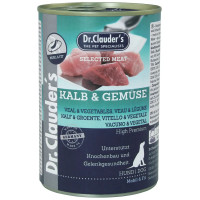 Dr.Clauder’s (Клаудер) Selected Meat Dog Grain Free Veal & Vegetables Adult All Breeds - Влажный беззерновой корм для взрослых собак всех пород с мясом говядины и овощами 800 г