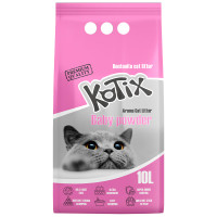 Kotix (Котикс) Bentonite Baby Powder - Бентонитовый наполнитель для кошачьего туалета с ароматом детской присыпки 10 л