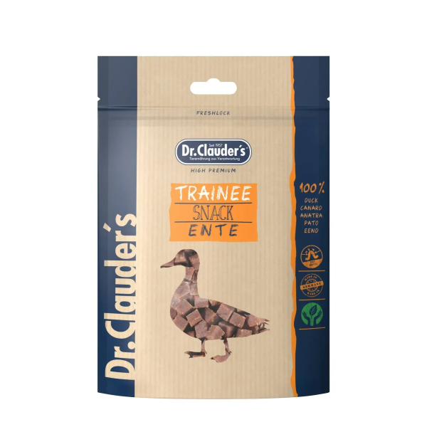 Dr.Clauder’s (Клаудер) Dog & Cat Grain Free Duck Traine Snack All Life Stages All Breeds - Лакомство беззерновое для котов и собак всех возрастов и всех пород тренировочные кубики с мясом утки 80 г
