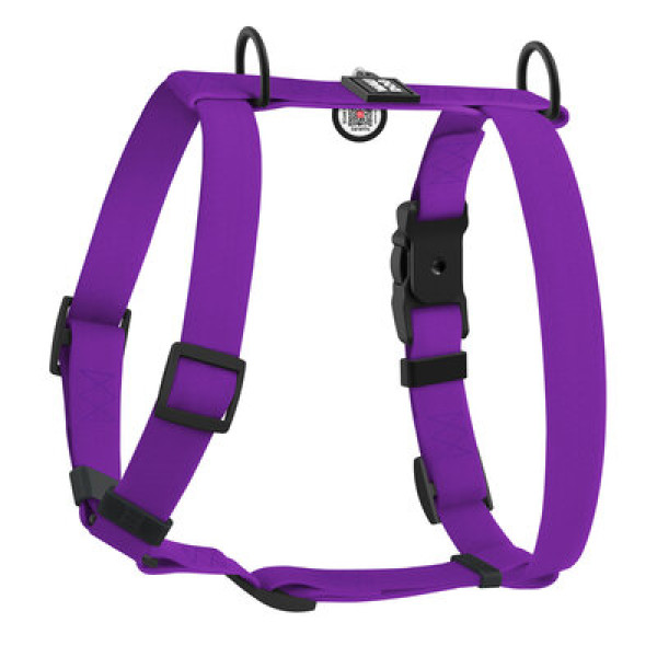 WauDog (ВауДог) Magnet - Шлея для собак анатомическая водостойкая с магнитной пряжкой фиолетовая (Ш 20 мм, А 40-66 см, В 48-80 см) M