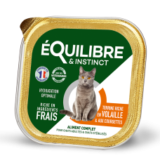 Equilibre & Instinct (Еквілібре & Інстинкт) Cat Sterilised Poultry & Zucchini - Вологий корм для стерилізованих котів з домашньою птицею та кабачком 85 г