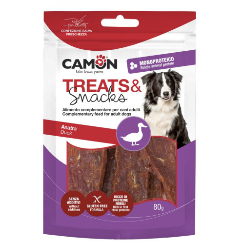 Camon (Камон) Dog Treats Jerky With Duck - Ласощі для собак джерки з качкою (14 см) 80 г
