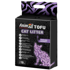 AnimAll (Енімал) Tofu Lavender - Наповнювач соєвий для котячих туалетів з ароматом лаванди 10 л