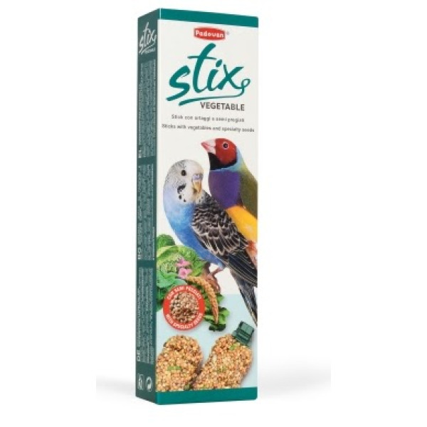 Padovan (Падован) Vegetable Cocorite ed Esotic - Лакомство для волнистых попугаев и малых экзотических птиц с овощами 80 г