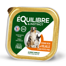 Equilibre & Instinct (Еквілібре & Інстинкт) Dog Poultry & Pea - Вологий корм для собак з домашньою птицею та горохом 300 г