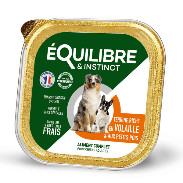 Equilibre & Instinct (Эквилибре & Инстинкт) Dog Poultry & Pea - Влажный корм для собак с домашней птицей и горохом 300 г