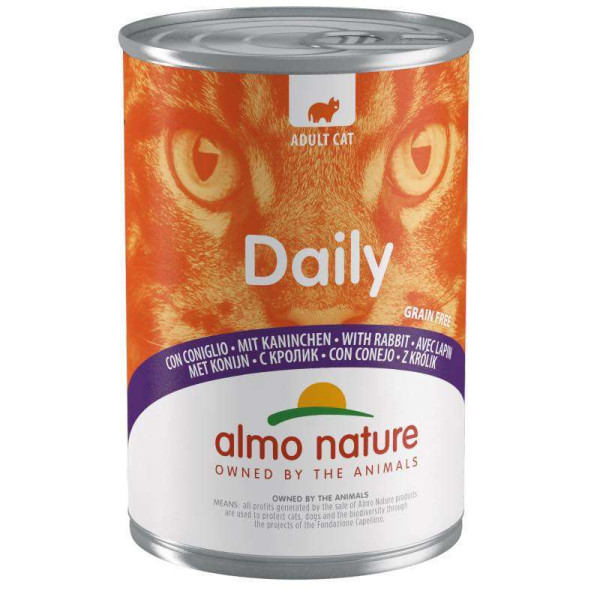 Almo Nature (Альмо Натюр) Daily Cat Rabbit - Влажный корм для кошек с кроликом 400 г