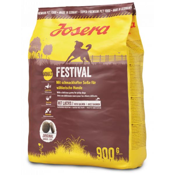 Josera (Йозера) Festival - Сухий корм для вибагливих собак з птахом та лососем 0.9 кг