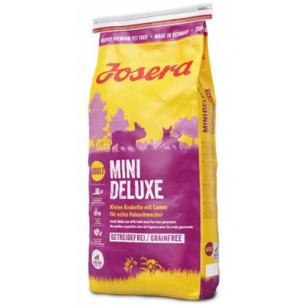 Josera (Йозера) MiniDeluxe - Сухий беззерновий корм для собак малих порід з ягням 0.9 кг