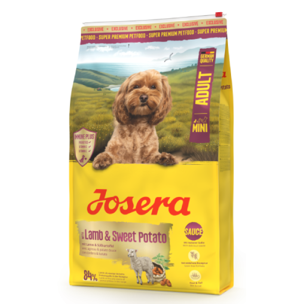 Josera (Йозера) Dog Grain Free Lamb & Sweet Potato Adult Mini - Сухий беззерновий корм для дорослих собак дрібних порід з м’ясом ягняти та бататом 10 кг
