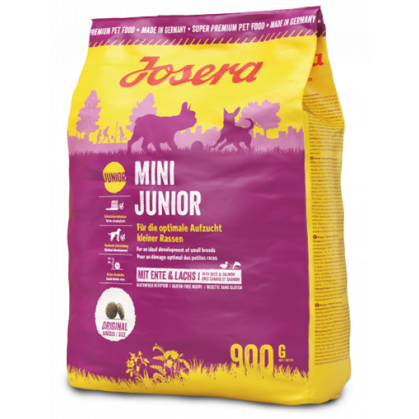 Josera (Йозера) Mini Junior - Сухий корм для цуценят та юніорів малих порід з качкою 0.9 кг