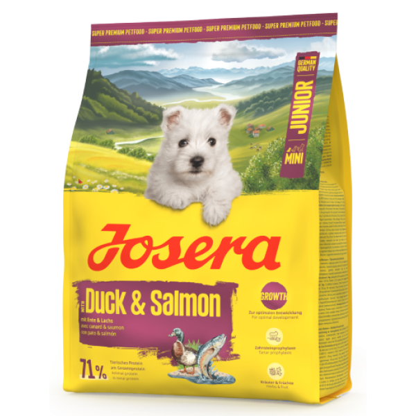 Josera (Йозера) Dog Duck & Salmon Junior Mini - Сухий корм для цуценят дрібних порід з м’ясом качки та лосося 900 г