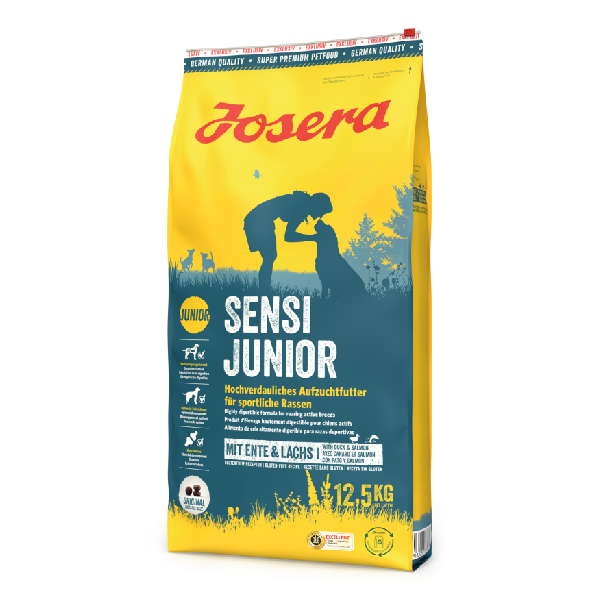 Josera (Йозера) Sensi Junior - Сухий гіпоалергенний корм для цуценят та юніорів середніх та великих порід з птицею, качкою та лососем 12.5 кг