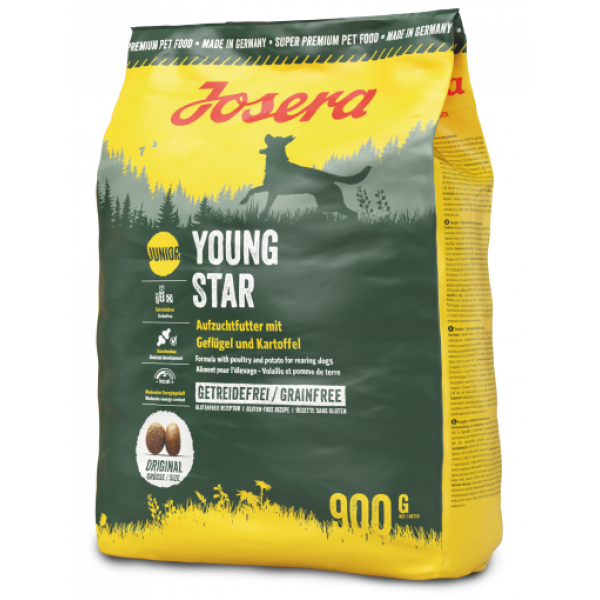 Josera (Йозера) YoungStar сухой беззерновой корм для щенков и юниоров всех пород с птицой 0.9 кг