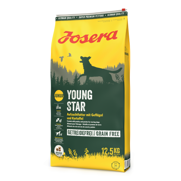 Josera (Йозера) YoungStar сухой беззерновой корм для щенков и юниоров всех пород с птицой 12.5 кг