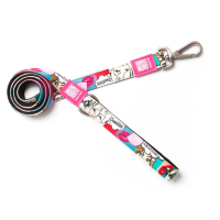 Max & Molly (Макс Молли) Short Leash Missy Pop L - Поводок короткий для собак с принтом Мисси Поп
