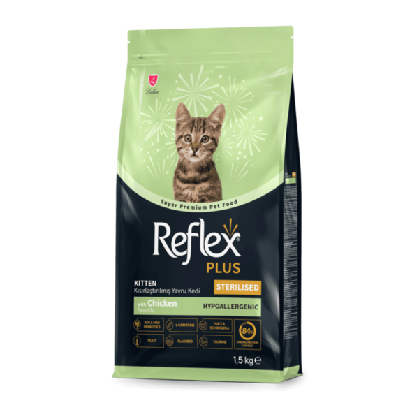 Reflex Plus (Рефлекс Плюс) Sterilised Kitten Chicken - Сухой корм для стерилизованных котят с курицей 1.5 кг