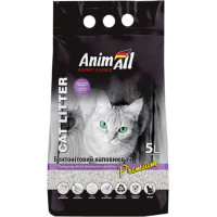 AnimAll (Энимал) - Наполнитель бентонитовый для кошачьих туалетов белый с ароматом лаванды 5 л.
