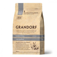 Grandorf (Грандорф) Rabbit & Turkey Adult Sterilized - Сухий гіпоалергенний корм для дорослих стерилізованих котів з м’ясом кролика та індички 400 г