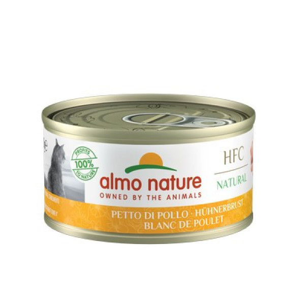 Almo Nature (Альмо Натюр) HFC Cat Natural Chicken Breast - Влажный корм для кошек с куриной грудкой 70 г