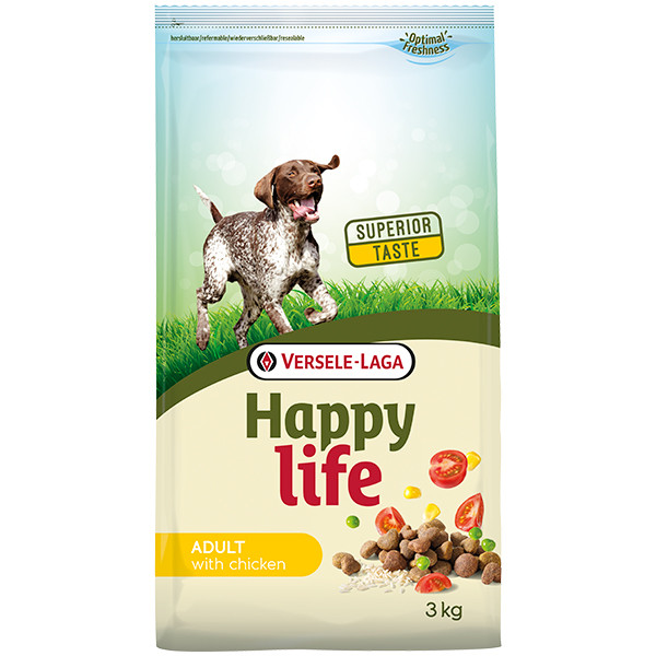 Happy Life (Хеппи Лайф) Adult All Breed Chicken - Сухой корм для собак с курицей 3 кг