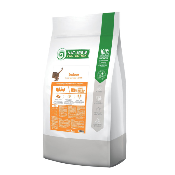 Nature’s Protection (Натур Протекшн) Cat Indoor - Сухой корм для котов с мясом птицы 18 кг