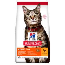 Hill`s (Хилс) Science Plan Cat Chicken Adult – Сухой корм для взрослых котов с мясом курицы 15 кг