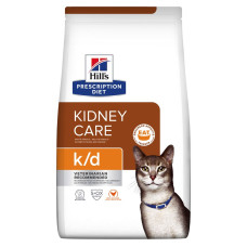 Hill’s PD Feline k/d Kidney Care – Сухий лікувальний корм для кішок при захворюваннях нирок з куркою 300 г