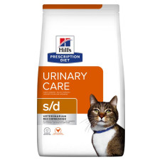 Hill`s PD Feline s/d Urinary Care – Сухий лікувальний корм для кішок для розчинення струвітних уролітів з куркою 3 кг