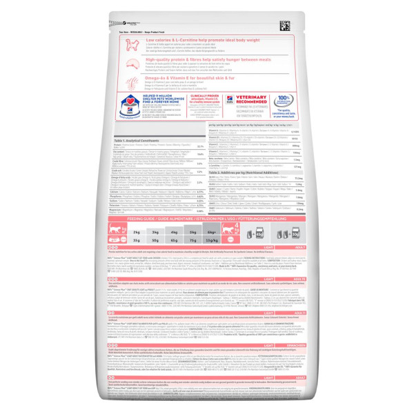 Hill’s SP Feline Adult Cat Light Chicken – Сухий корм для дорослих кішок, схильних до ожиріння з куркою 1.5 кг