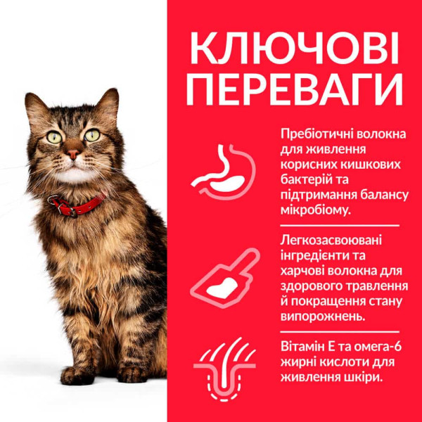 Hill`s (Хилс) Science Plan Cat Chicken Sensitive Stomach & Skin Adult - Cухой корм для взрослых котов с чувствительным пищеварением и кожей с мясом курицы 7 кг