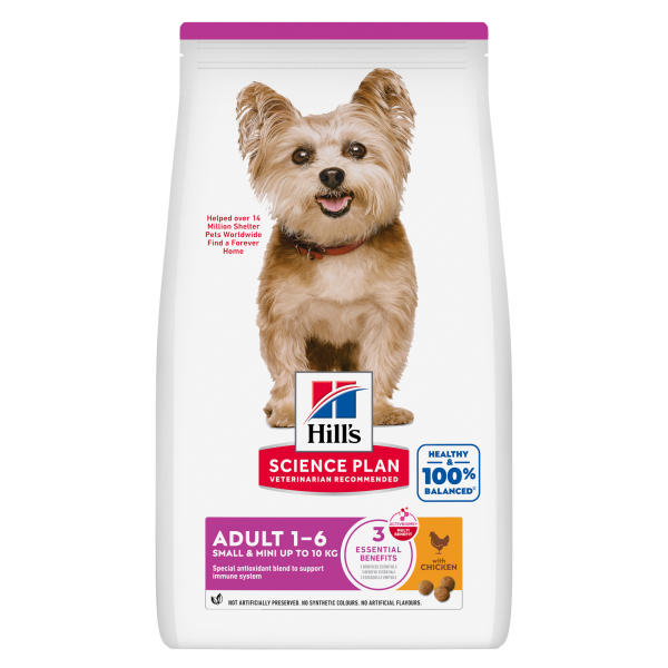 HILL`S (Хілс) Adult Small & Miniature - Сухий корм для собак маленьких та мініатюрних порід з куркою 1.5 кг