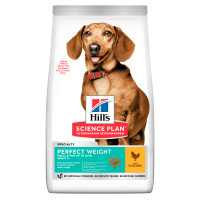 Hill's (Хилс) Science Plan Dog Chicken Perfect Weight Adult Small & Mini - Сухой корм для взрослых собак мелких и миниатюрных пород для поддержки веса с мясом курицы 1.5 кг