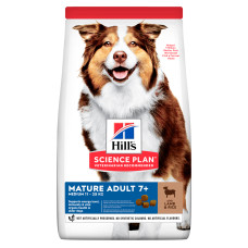 Hill's (Хилс) Science Plan Dog Lamb & Rice Mature Adult 7+ Medium - Сухой корм для пожилых собак средних пород с мясом ягнёнка и рисом 14 кг
