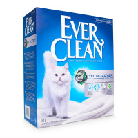 Ever Clean (Эвер Клин) Total Cover - Наполнитель для кошачьих туалетов комкующийся, полная блокировка запаха с микрогранулами 10 л