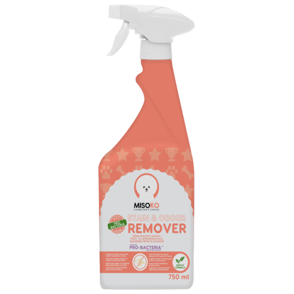 Misoko&Co (Мисоко&Ко) Dog Stain & Odor Remover - Спрей для устранения запаха и пятен оставленных собаками 750 мл