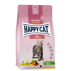 Happy Cat (Хепи Кет) Land Poultry Junior - Сухой корм для котят возрастом от 4 до 12 месяцев с мясом птицы 10 кг