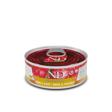Farmina Grain Free N&D Quinoa Skin & Coat Adult - Вологий беззерновий корм для дорослих котів з перепелом, кіноа, кокосом і куркумою 70 г