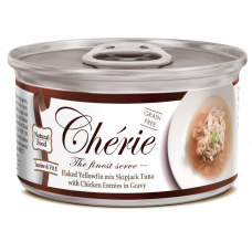 Cherie (Чері) Cat Tuna&Chicken in Gravy - Вологий корм для котів з тунцем та куркою в соусі 80 г