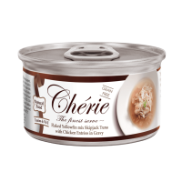 Cherie (Чери) Cat Grain Free Tuna & Chicken All Life Stages - Влажный беззерновой корм для котов всех возрастов кусочки в соусе с мясом тунца и курицы 80 г