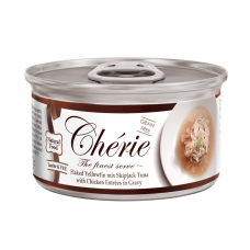 Cherie (Чері) Cat Grain Free Tuna & Chicken All Life Stages - Вологий беззерновий корм для котів будь-якого віку шматочки в соусі з м’ясом тунця та курки 80 г