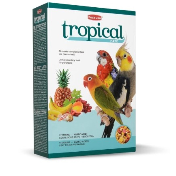 Padovan (Падован) Tropical Patee - Дополнительный корм для средних попугаев 0.7 кг