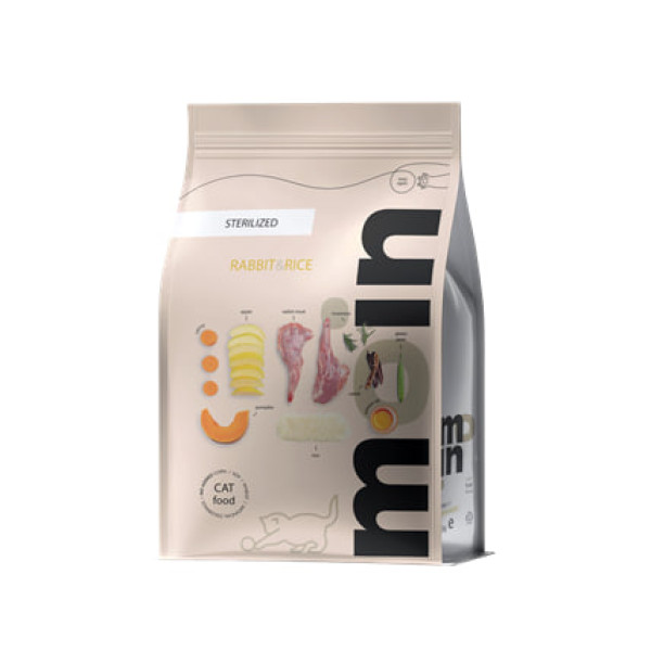Moin (Мойн) Cat Rabbit & Rice Weight Control Adult - Сухой корм для взрослых котов для контроля веса с мясом кролика и рисом 10 кг