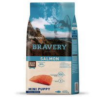 Bravery (Бравери) Puppy Mini Salmon - Сухой корм для щенков мелких пород беззерновой с лососем 600 г