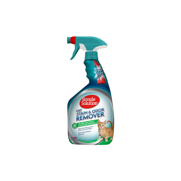Simple Solution (Сімпл Солюшн) Cat Stain & Odor Remover - Спрей для нейтралізації запахів і плям 945 мл