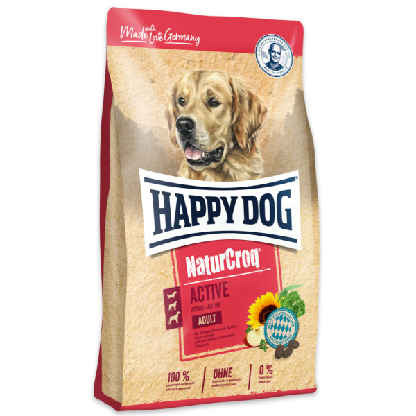 Happy Dog (Хепи Дог) NaturCroq Poultry Active Adult All Breeds - Сухой корм для взрослых активных собак всех пород с мясом птицы 15 кг