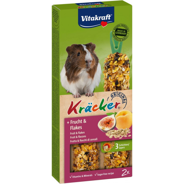 Vitakraft (Витакрафт) Kracker Cavia - Лакомство для морских свинок крекер с фруктами 2 шт