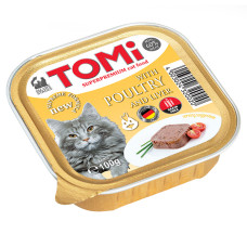 TOMi (Томі) Cat Poultry & Liver - Консерви для котів, паштет птиця з печінкою 100 г